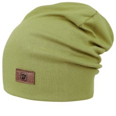 Bavlněná čepice Pastels DOUBLE - vzor 59 - olivová