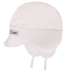 Kojenecká čepice Pepina - vzor 41 - bílá