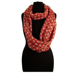 Dámská elegantní šála - vzor 024 - rezavá