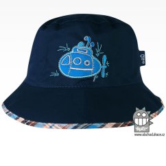 Klobouk Havana - vzor 20 - tmavě modrá