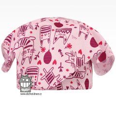 Funkční lehoučký šátek Emily kšilt na jaro a léto - vzor 04