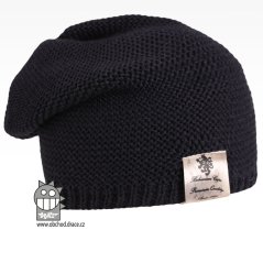 Pletená čepice Colors - vzor 23 - tmavě modrá