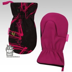 Rukavice softshell - vzor 35 - DOPRODEJ