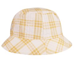 Letní bavlněný klobouk Hawaii - vzor 178 - žlutá kostka