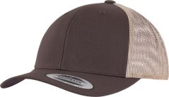 6panelová kšiltovka Flexfit 6606/6606T - hnědá/khaki