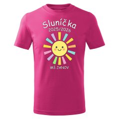 Školkové tričko  - Barevné sluníčko  - 014