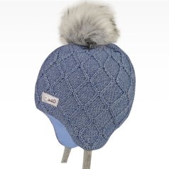 Merino pletená kojenecká laponka Vivo - vzor 12 - jeans
