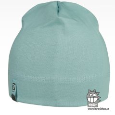 Bavlněná čepice Alan - vzor 19 - zelenomodrá světlá