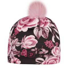 Flavio - zimní funkční čepice - vzor 193 - šedá - růže