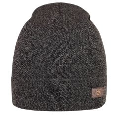 Merino pletená čepice Urban - vzor 31 - tmavě šedá