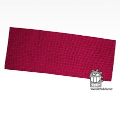 Merino pletená šála chomout Harmony - vzor 08 - růžová tmavá