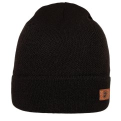 Merino pletená čepice Urban - vzor 32 - černá