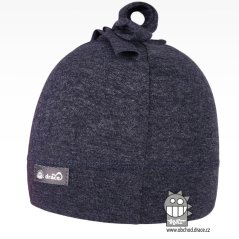 Bavlněná kojenecká čepice Uzlík - vzor 22 - jeans