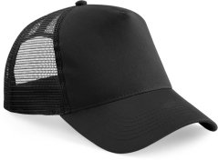 Dětská 5panelová trucker kšiltovka B 640B - černá