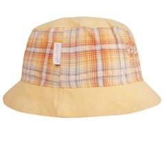Letní bavlněný klobouk Hawaii - vzor 138 - žlutá kostka
