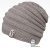 Merino pletená čepice Harmony - vzor 05 - šedá světlá
