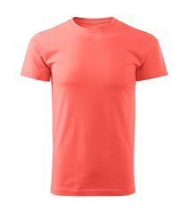 Bavlněné unisex tričko - vzor 19 - korálová
