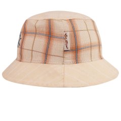 Letní bavlněný klobouk Hawaii - vzor 65 - béžová - kostka