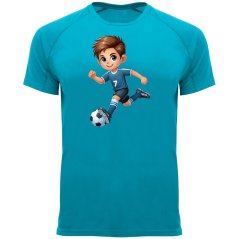 Dětské funkční tričko Active - vzor 001 - fotbalista