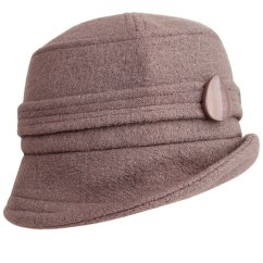 Dámský zimní klobouk - vzor 075 - šedá - buklé