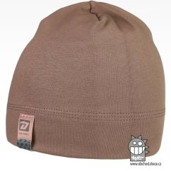 Bavlněná čepice Alan - vzor 15 - hnědofialová