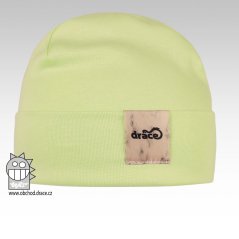 Bavlněná čepice Pastels DOUBLE - vzor 04 - zelenkavá