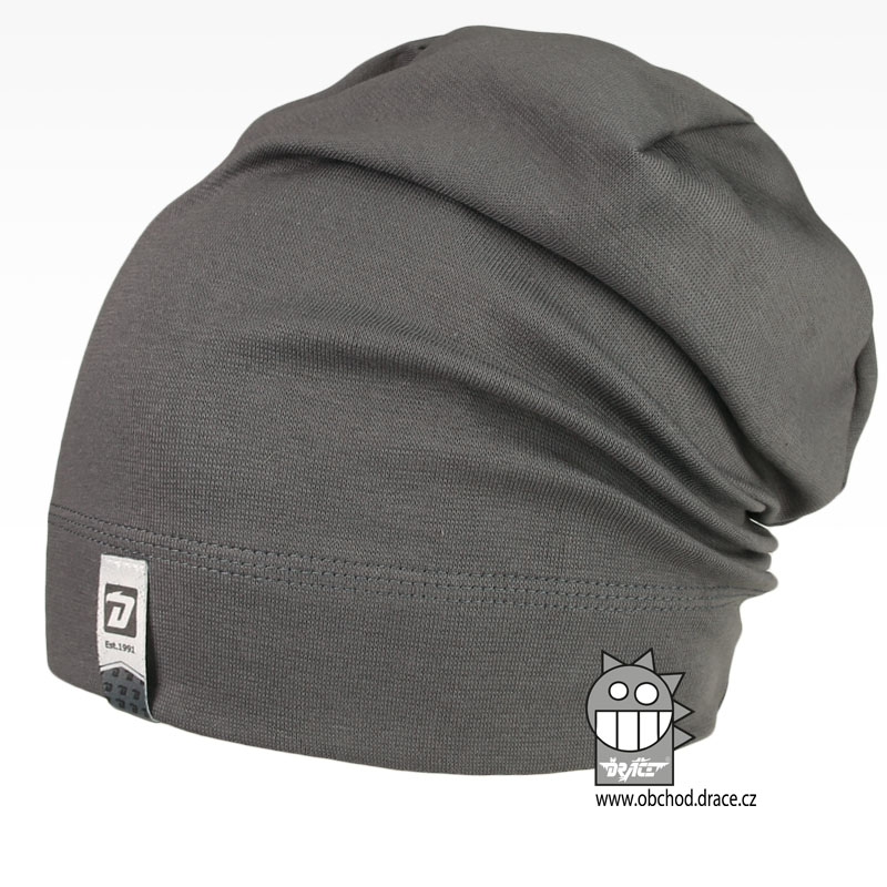 Spadlá bavlněná čepice Alan - vzor 25 - tmavě šedá Spadlá bavlněná čepice Alan - vzor 25 - tmavě šedá