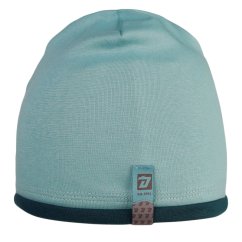 Bavlněná čepice Hučka - vzor 21 - zelenomodrá světlá - pejsek