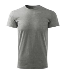 Bavlněné unisex tričko - vzor 06 - tmavě šedý melír