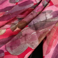 Dámská elegantní šála - vzor 031 - růžová - oválky