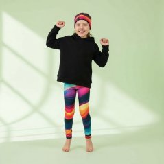 Dětské legíny Silky - vzor 05 - pestrobarevné vlny