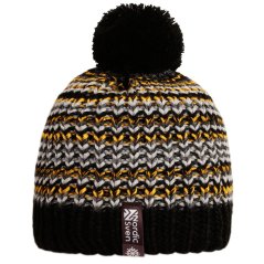 Čepice pletená Swiss Custom - vzor 001 - černá / šedá / pruh