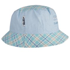 Letní bavlněný klobouk Hawaii - vzor 129 - tyrkysová kostka