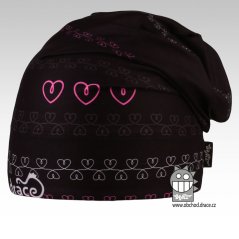 Hair čepice spadlého střihu - vzor 12