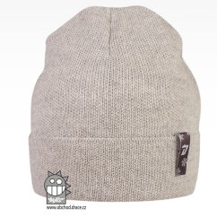 Merino pletená čepice Urban - vzor 11 - světle šedá
