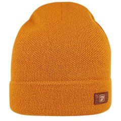 Merino pletená čepice Urban - vzor 35 - hořčicová