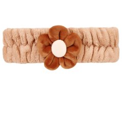 Dětská ozdobná čelenka Kytička - vzor 06 - béžová