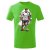 Dětské bavlněné tričko s potiskem - vzor 125 - apple green / Fotbalista