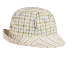Letní bavlněný klobouk Hawaii - vzor 123 - zelená kostka