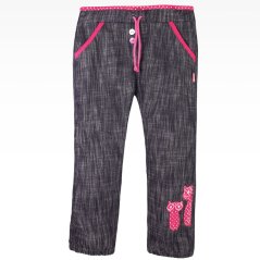 Kalhoty Sabina - vzor 10 - jeans malina kočka