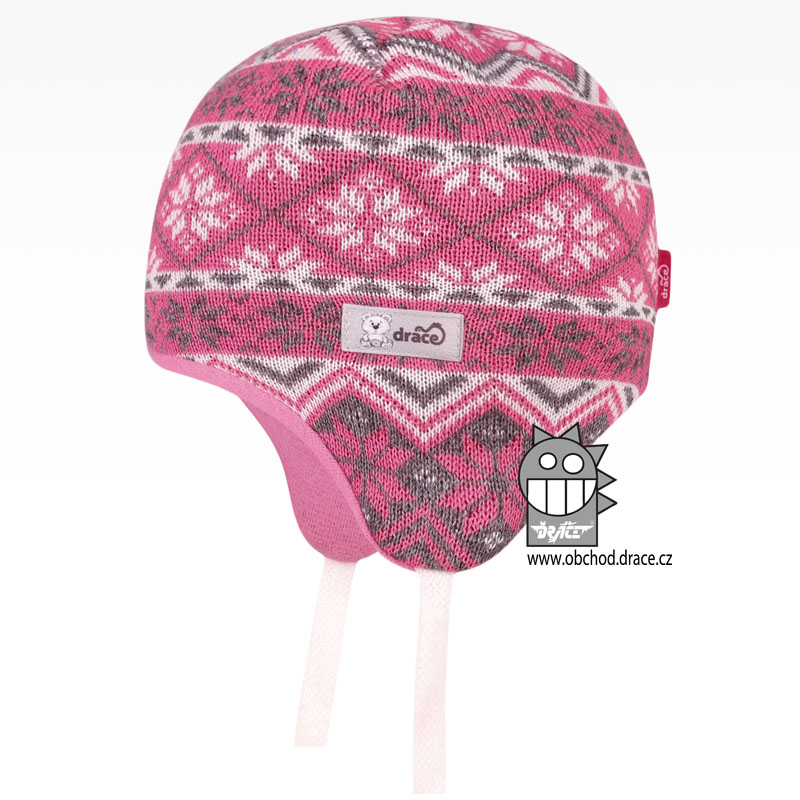 Merino pletená kojenecká laponka Naia - vzor 04