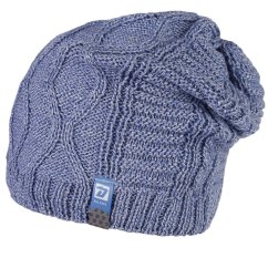 Merino pletená čepice Harmony - vzor 31- světlá jeans