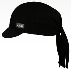 Bavlněný šátek pirát kšilt - vzor 04 - černá