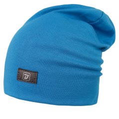 Bavlněná čepice Pastels DOUBLE - vzor 74 - modrá oceán