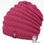 Merino pletená čepice Harmony - vzor 02 - růžová