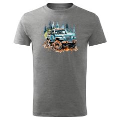 Dětské bavlněné tričko s potiskem - vzor 0234 - offroad