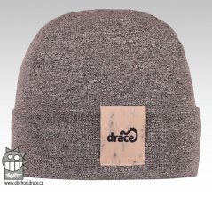 Bavlněná čepice Pastels DOUBLE - vzor 12 - středně šedá