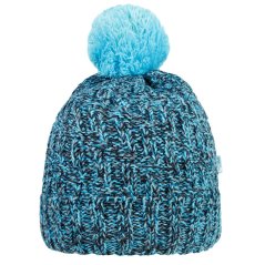 Zimní pletená čepice Berti - vzor 12 - tyrkysová / melír