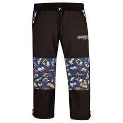 Kalhoty softshell - vzor 17 - černá - stavební stroje