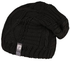 Merino pletená čepice Harmony - vzor 29 - černá